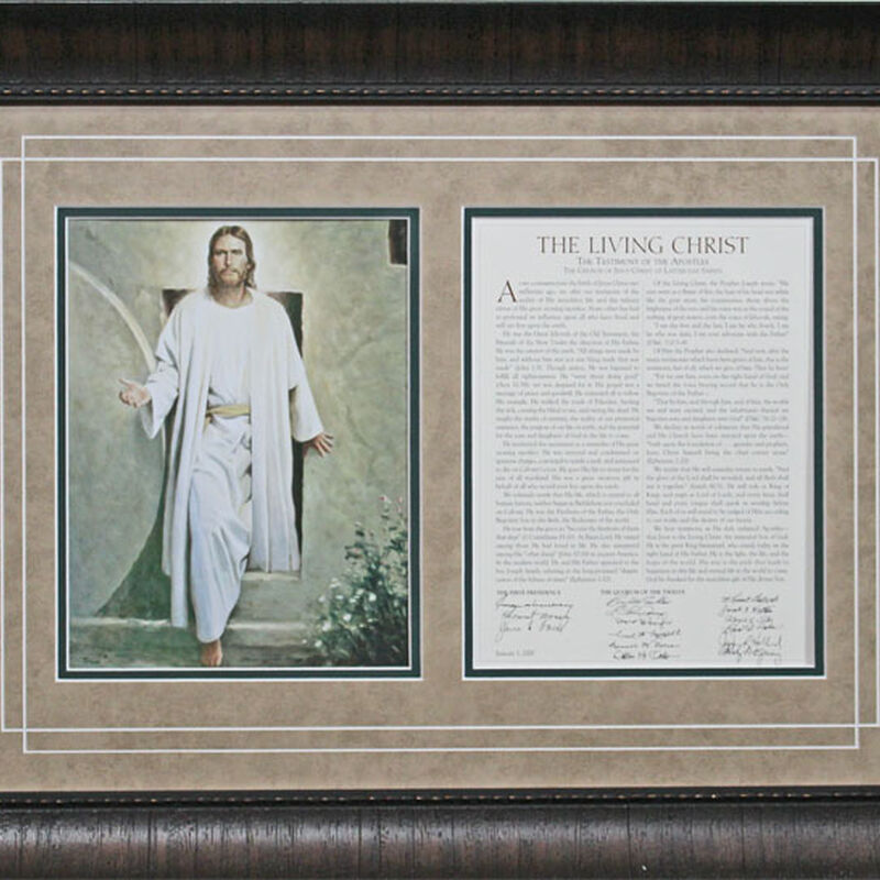 The Living Christ (16x22 Framed Art), , large image number 0