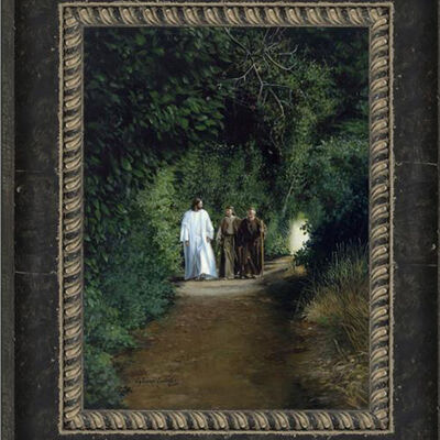 The Road to Emmaus (16x20 Framed Print)