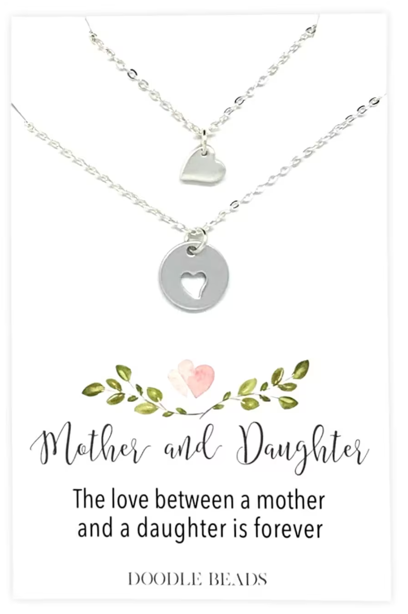 Mother's Day 'Mother & Daughter' 2-Piece Heart Pink Crystal Rhinestone -  EliteDealsOutlet