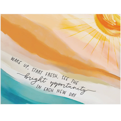 Bright Opportunity in Each Day (16x12 Canvas Plaque)