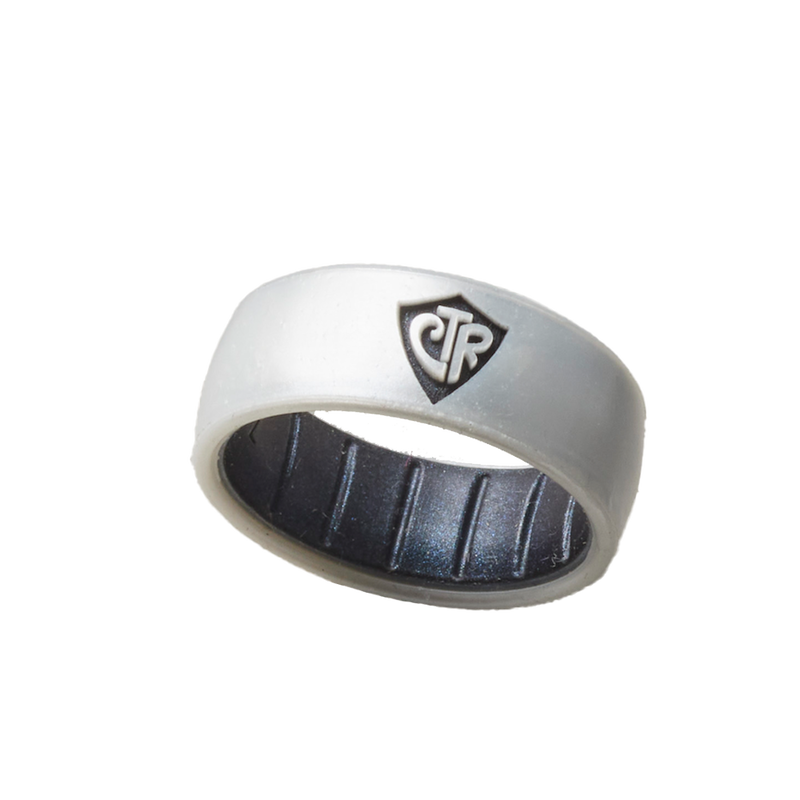 Shield Two Tone Pearl Black Pearl CTR Ring