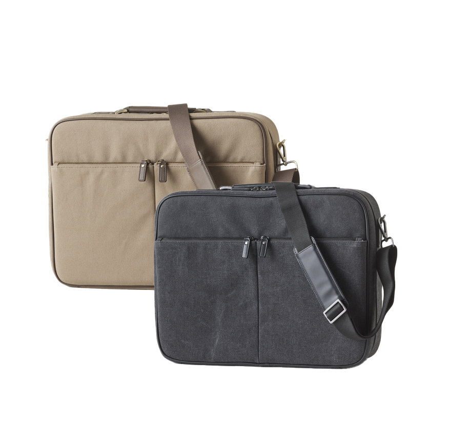 Black Canvas Temple Bag