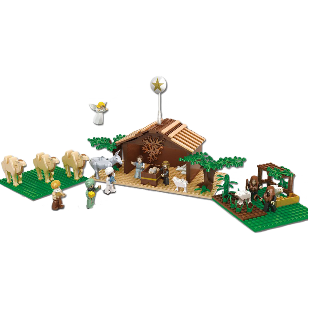 Brick Em Young Building Block Plastic Nativity